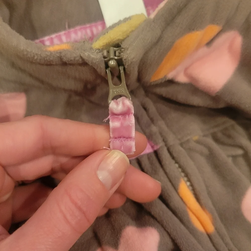 Carter's Fleece Long Sleeve Jumpsuit Size 12 months